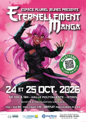 🌸Éternellement Manga 2026 15e édition à Istres | Jeux vidéo manga & pop culture - Événement à Istres