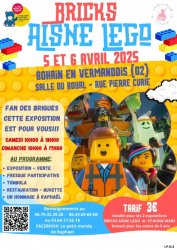Bricks Aisne LEGO 2025 - Événement à Bohain-en-Vermandois