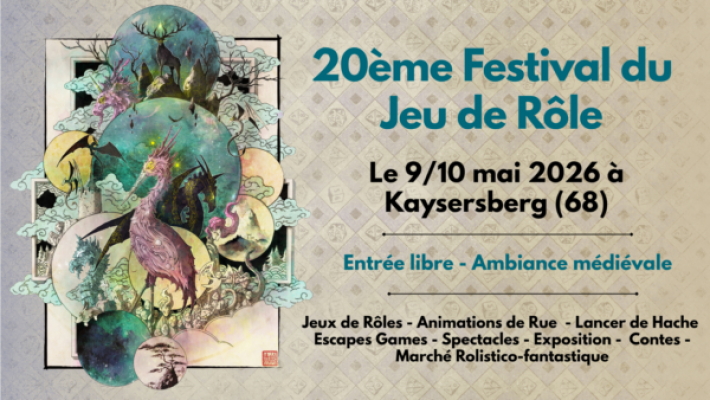 Festival du Jeu de Rôle de Kaysersberg 2026 - Kaysersberg, Grand Est