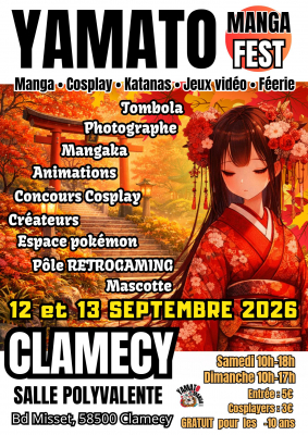 Yamato Manga Fest - Clamecy 2026 - Clamecy, Bourgogne-Franche-Comté
