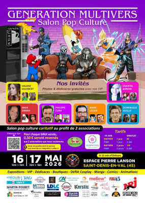 Generation Multivers - Salon Pop Culture à Saint-Denis-en-Val - Saint-Denis-en-Val, Centre-Val de Loire